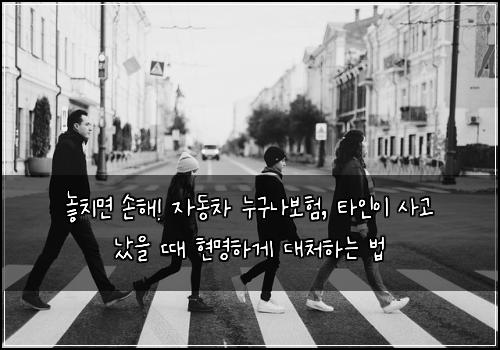  놓치면 손해! 자동차 누구나보험, 타인이 사고 났을 때 현명하게 대처하는 법