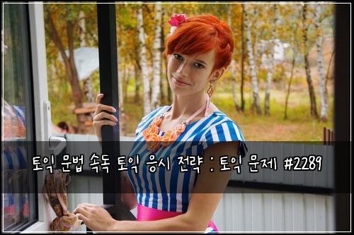 토익 문법 속독 토익 응시 전략 : 토익 문제 #2289