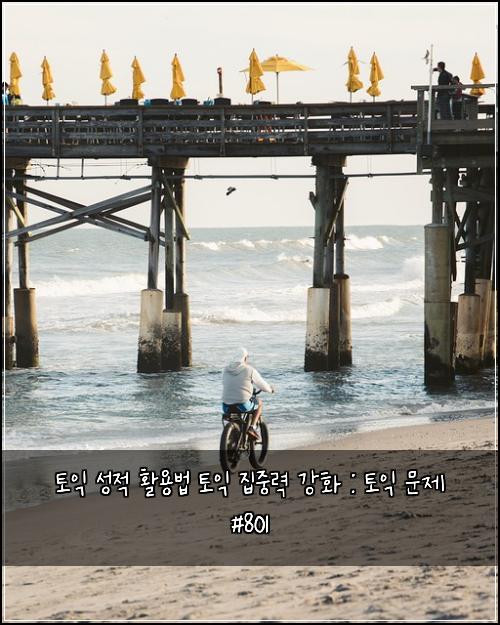 토익 성적 활용법 토익 집중력 강화 : 토익 문제 #801