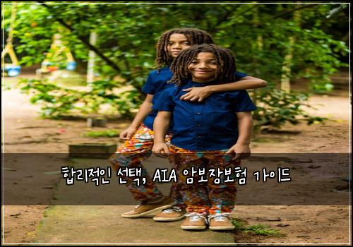  합리적인 선택, AIA 암보장보험 가이드