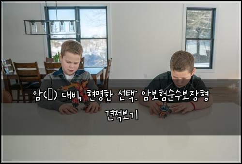 암(癌) 대비, 현명한 선택: 암보험순수보장형 견적보기