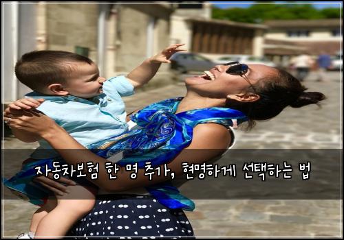 자동차보험 한 명 추가, 현명하게 선택하는 법