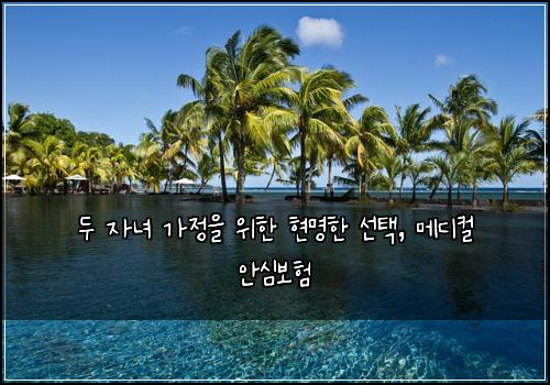 두 자녀 가정을 위한 현명한 선택, 메디컬 안심보험