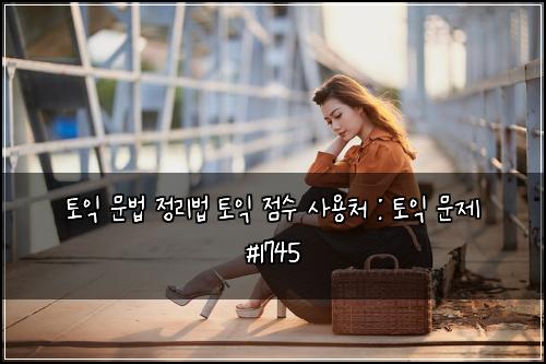 ํ ์ต ๋ฌธ๋ฒ ์ ๋ฆฌ๋ฒ ํ ์ต ์ ์ ์ฌ์ฉ์ฒ : ํ ์ต ๋ฌธ์ #1745