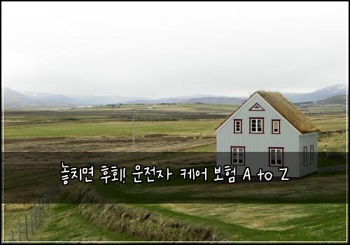  놓치면 후회! 운전자 케어 보험 A to Z