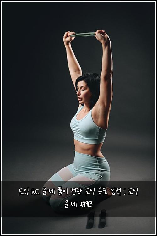 토익 RC 문제 풀이 전략 토익 목표 성적 : 토익 문제 #1913